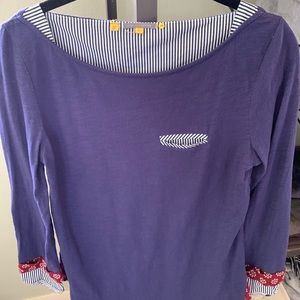 Anthropologie Little Yellow Button Top